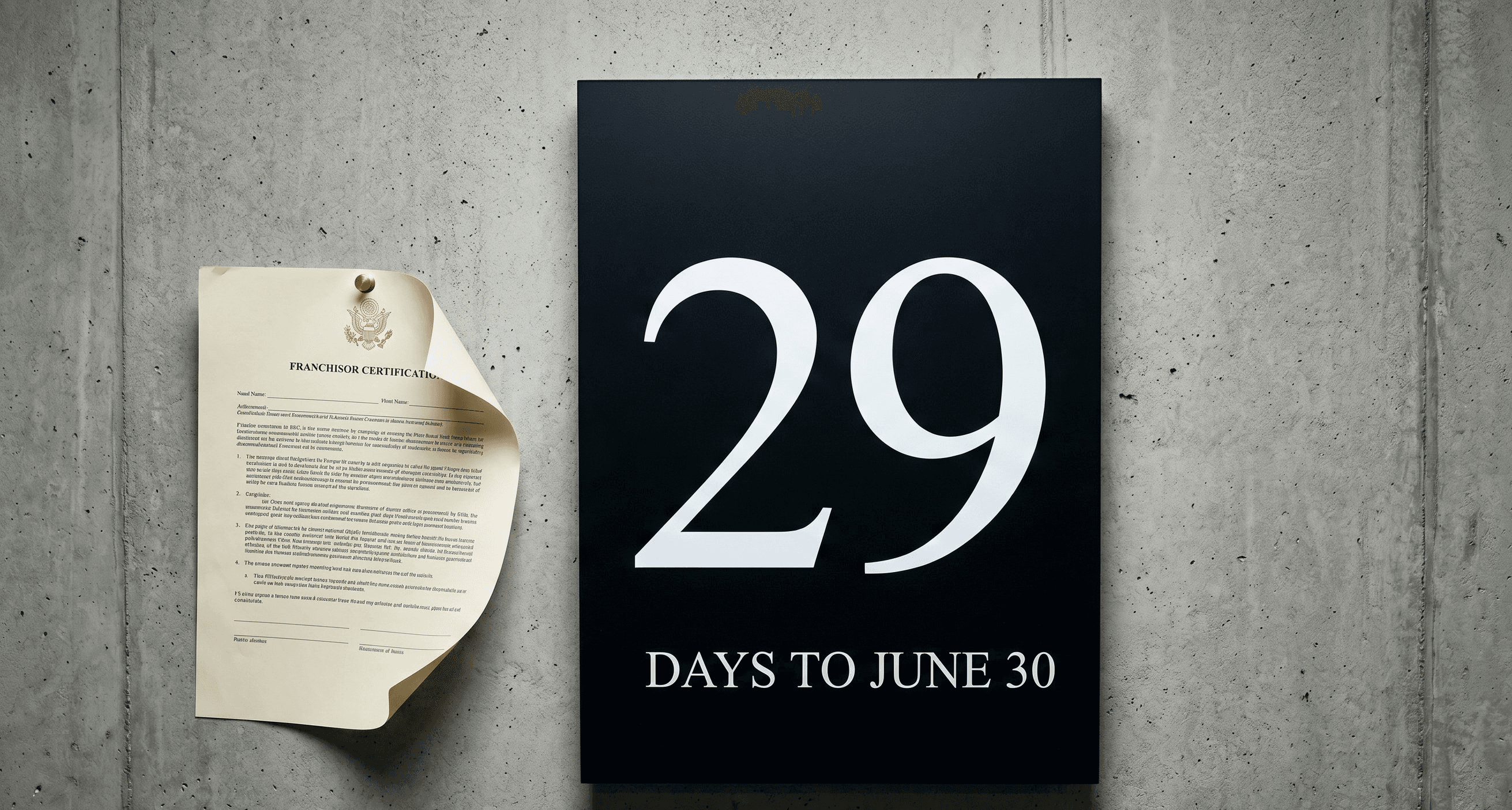 Twenty-Nine Days to the SBA Cliff: What the June 30 Franchise Directory Deadline Means For Anyone Buying a Franchise This Summer